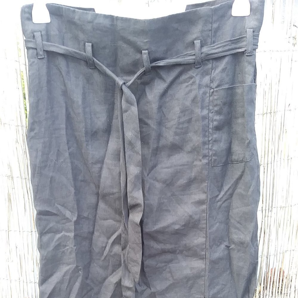 Paula Sweet Long Black Skirt with Slit - M